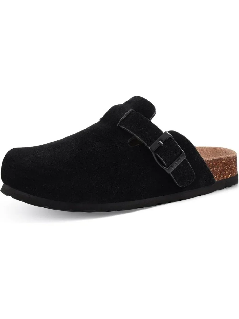 Unisex Vegan Suede Clogs | Comfortable Slip-On Mules with Cork Footbed & Arch